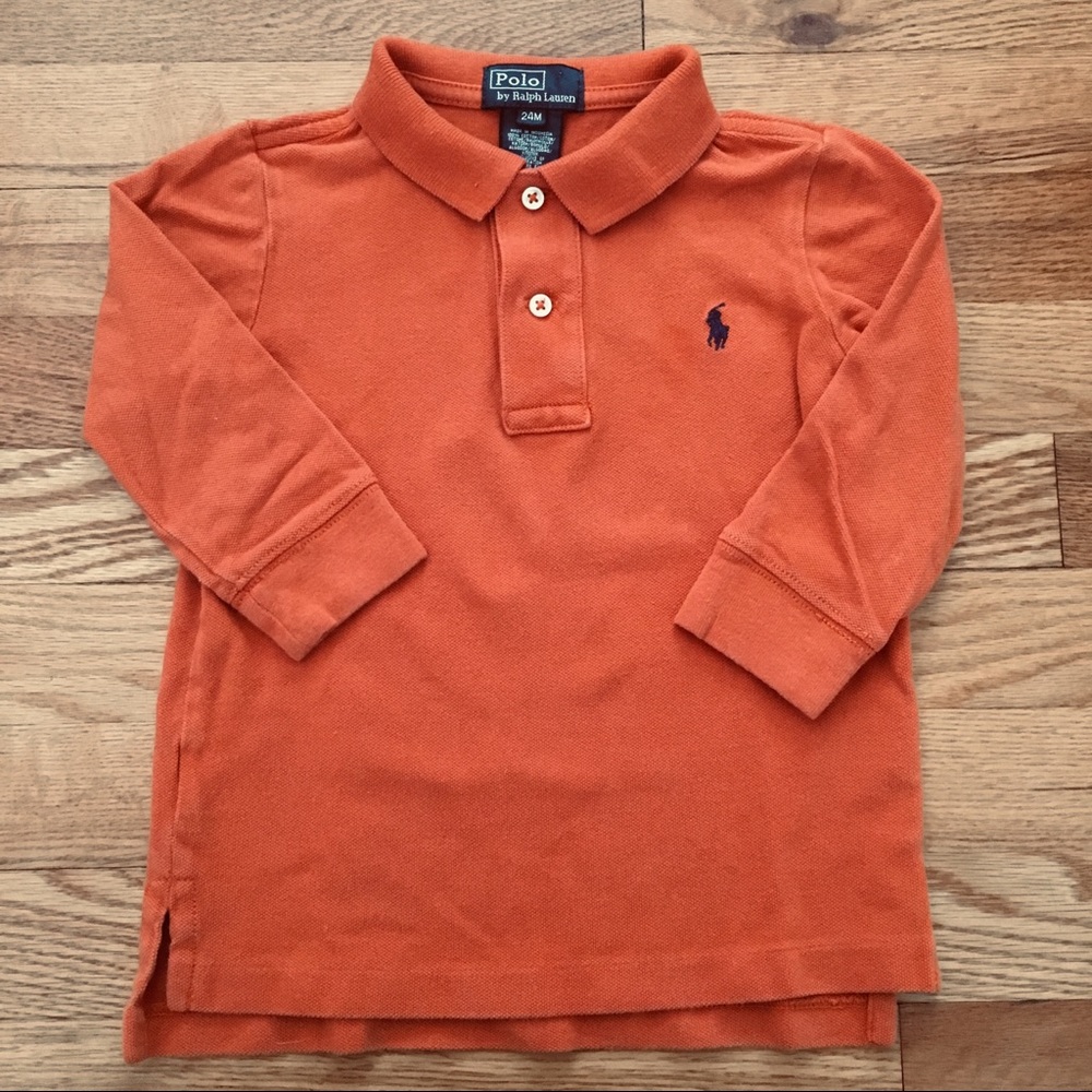 Polo by Ralph Lauren long-sleeved collared 24m tee
